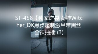 ST-458【独家炸裂 女神Witcher_DK黑贞超刺激吊带黑丝全裸抽插 (3)