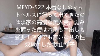 MEYD-522 本番なしのマットヘルスに行って出てきたのは隣家の高慢な美人妻。弱みを握った僕は本番も中出しも強要！店外でも言いなりの性奴隷にした 秋山祥子